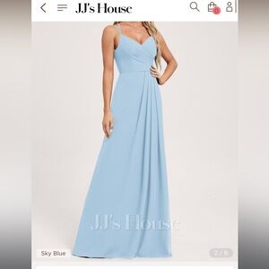 JJs House Sky Blue Bridesmaid Dress